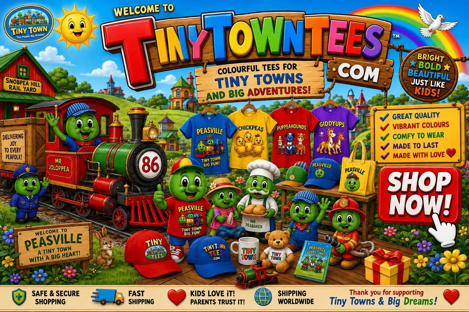 TinyTownTees Front Page
