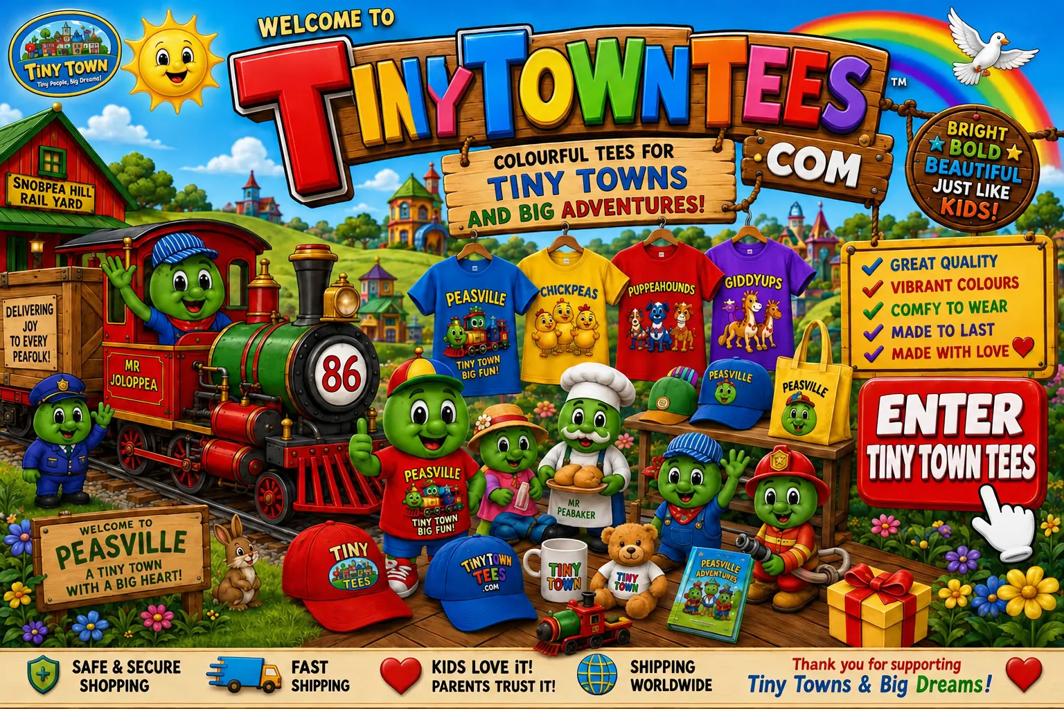 Enter TINY TOWN TEES